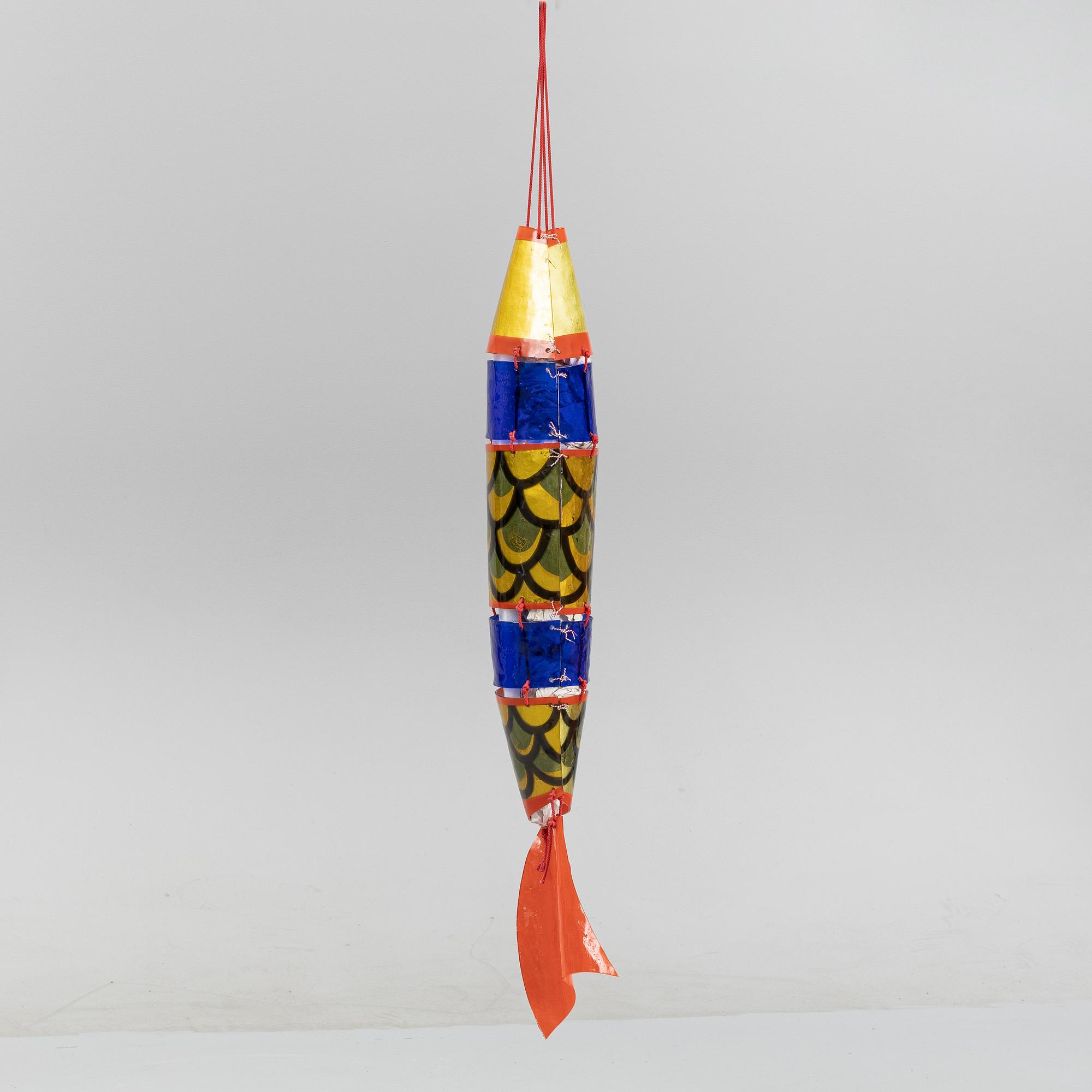 Ulla Forsell, a glass sculpture of a Japanese style carp, signed and dated 1995.