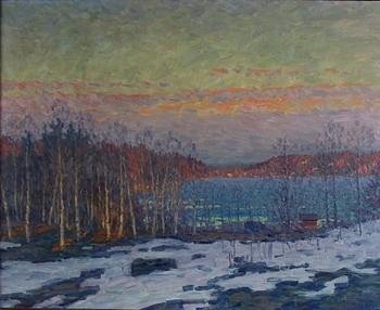 BEHM, WILHELM, olja på duk, sign. Otydl dat.