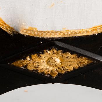 TABURETT, mahogny, troligen Ryssland, 1800-talets början.