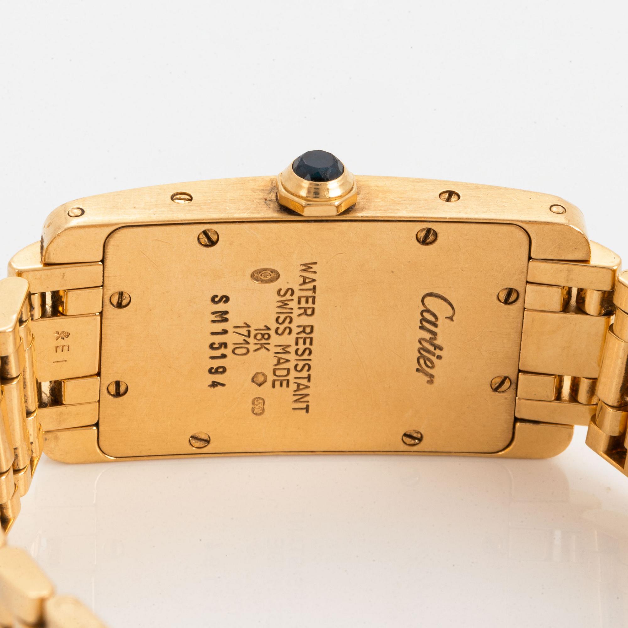 Cartier, Tank Américaine, wristwatch, 19 x 35 mm.