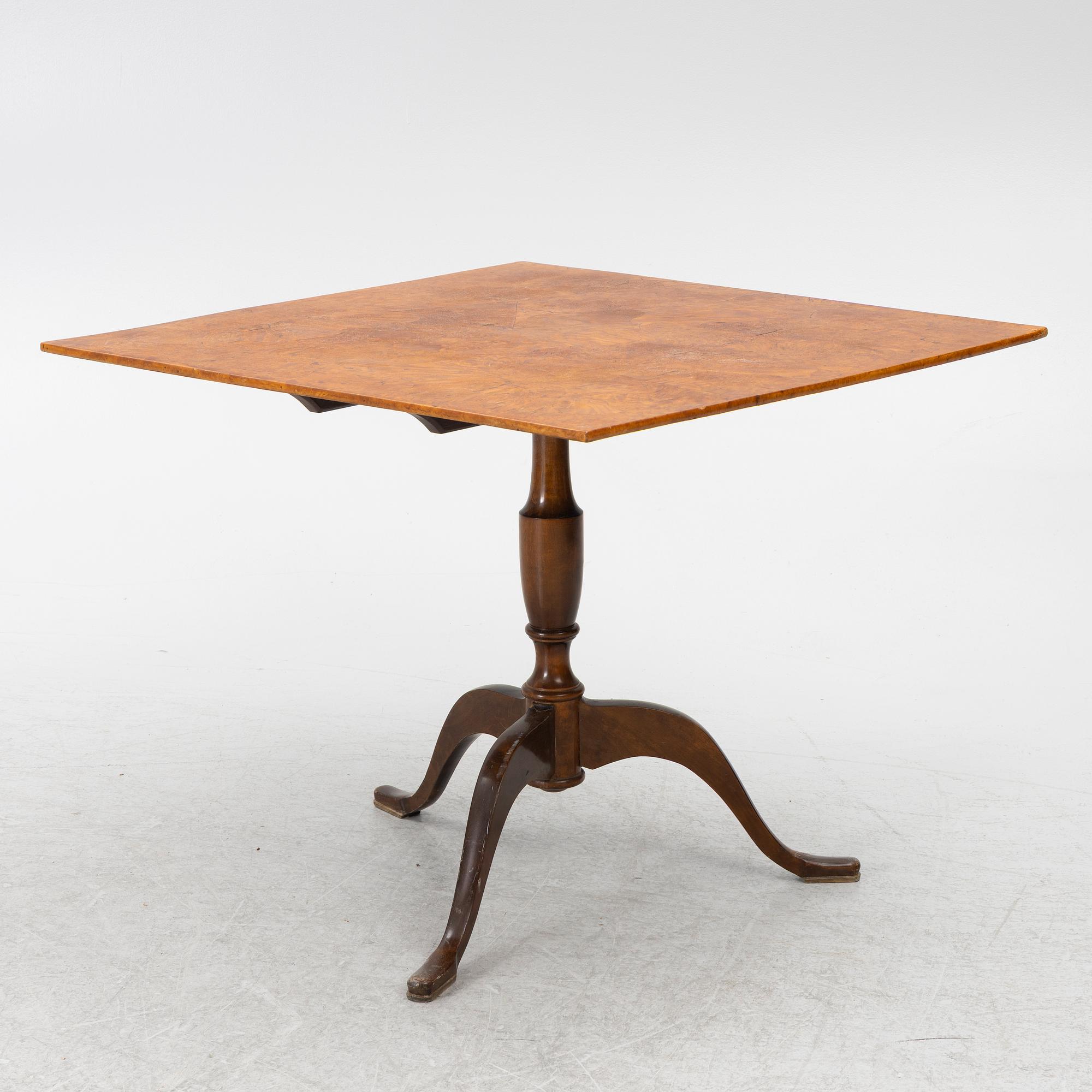 Fällbord, Mälardalen, 1800-talets första hälft.