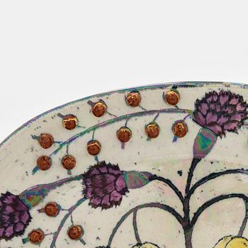 Birger Kaipiainen, Decorative dish, ceramic, signed Kaipiainen Arabia.