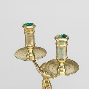 TWO RENAISSANCE STYLE CANDLE STICKS 19TH OR 20TH CENTUTY.