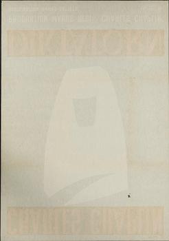 Filmaffisch, "Diktatorn (The Great Dictator)", 1958.