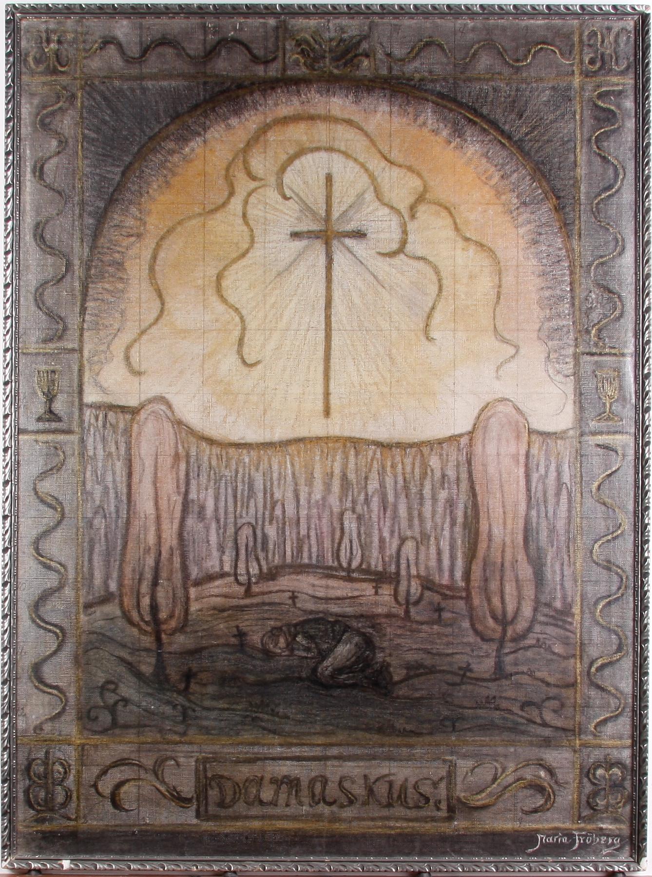 FRÖBERG, MARIA, olja på duk. Sign.