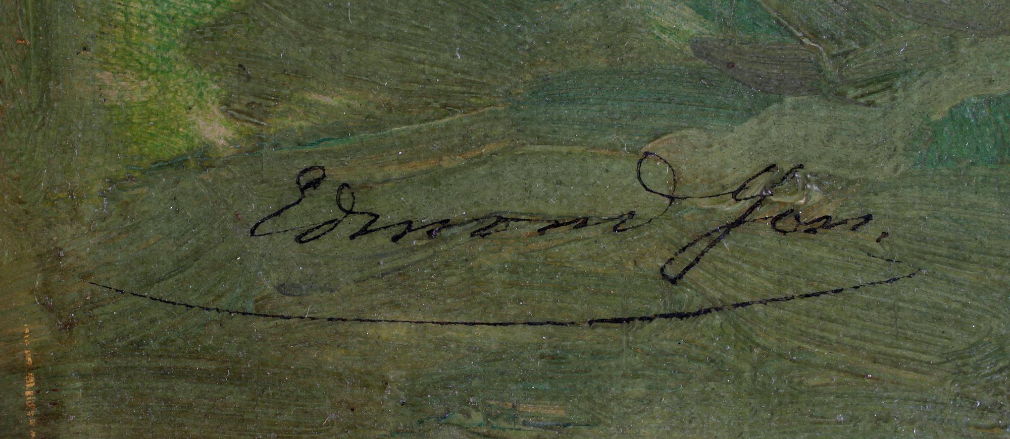 EDMOND YON, olja på duk, sign.