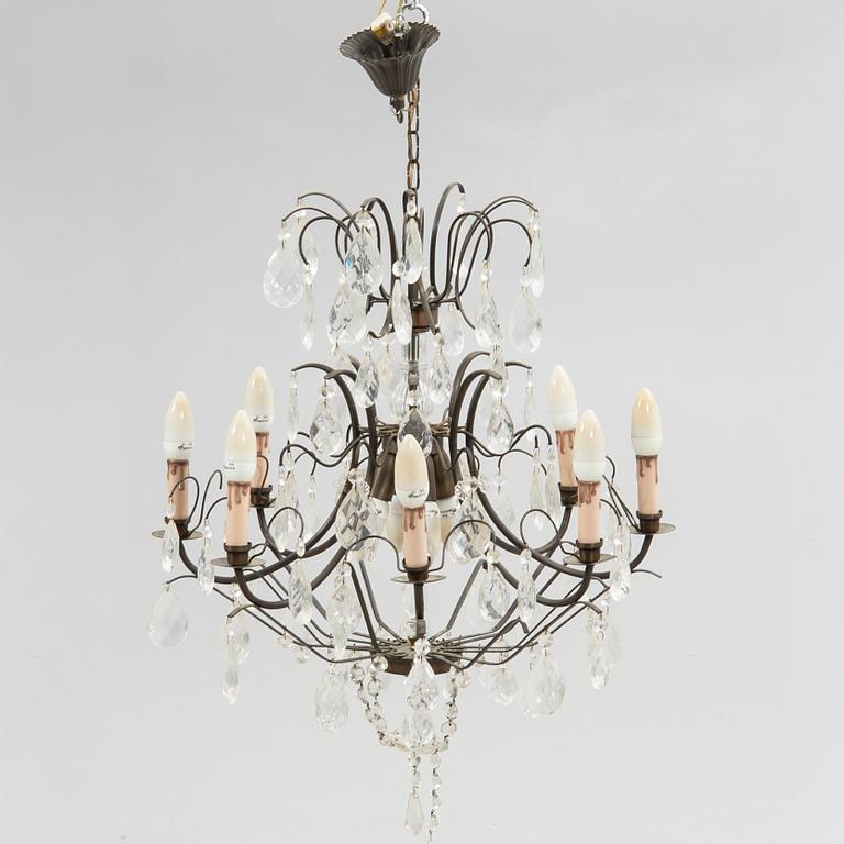 Chandelier, Rococo style, 20th century.