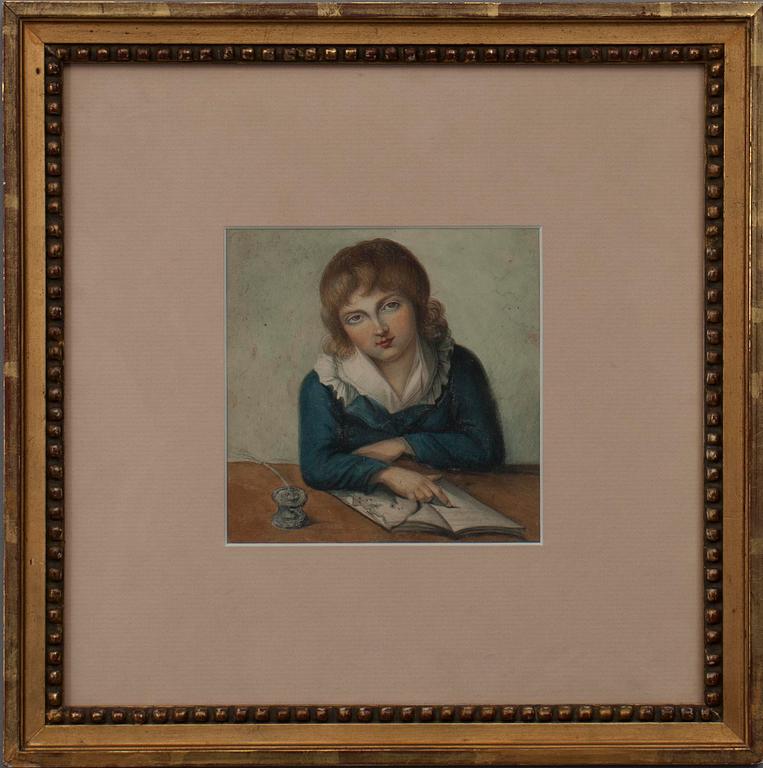 TUNTEMATON, vesiväri, 1800-luku.