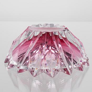 SKÅL, glas, "Näckros" signerad Aimo Okkolin -69. Riihimäen Lasi Oy.