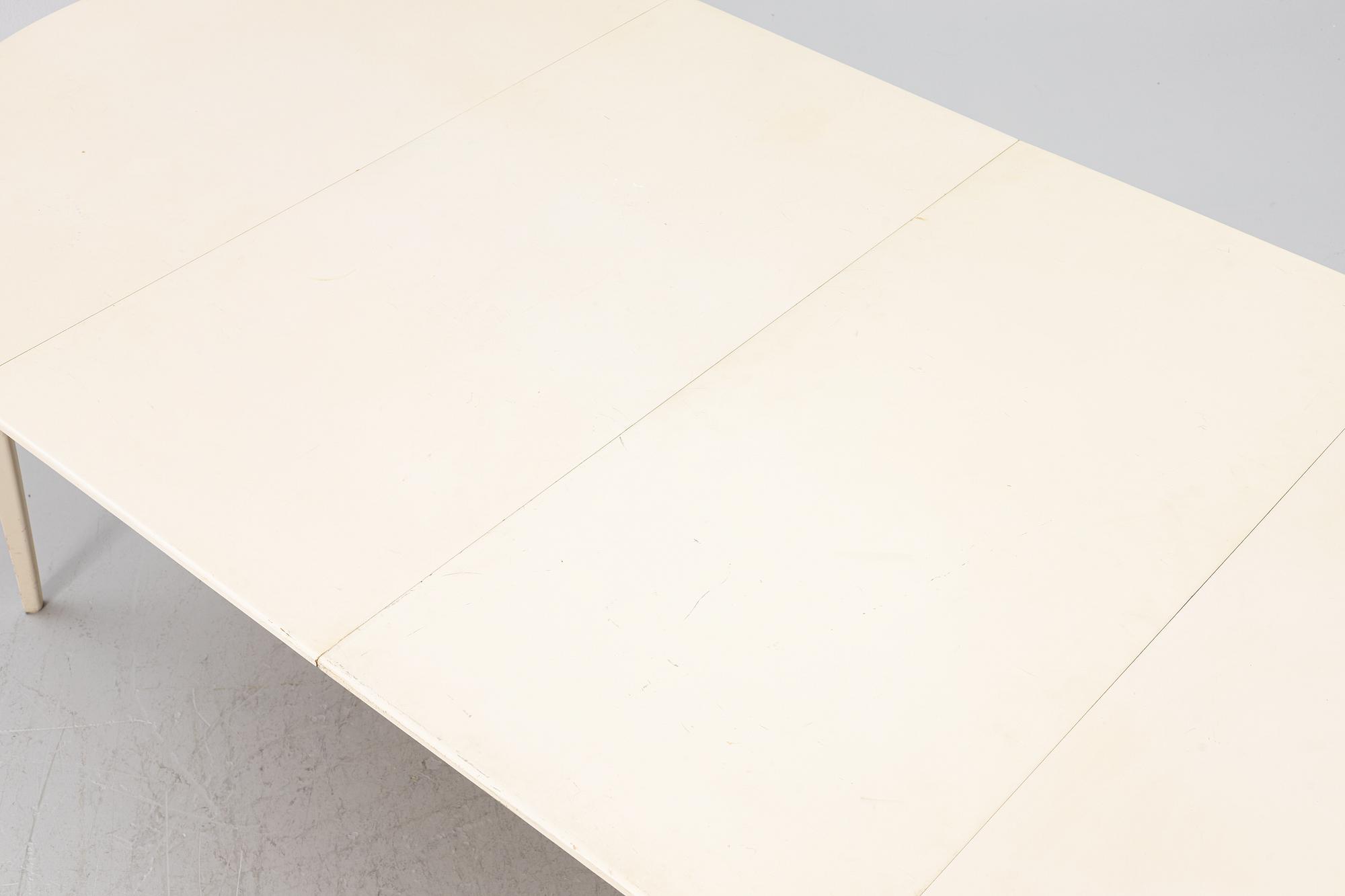 Carl Malmsten, a dining table with six chairs, end of the 20th century.