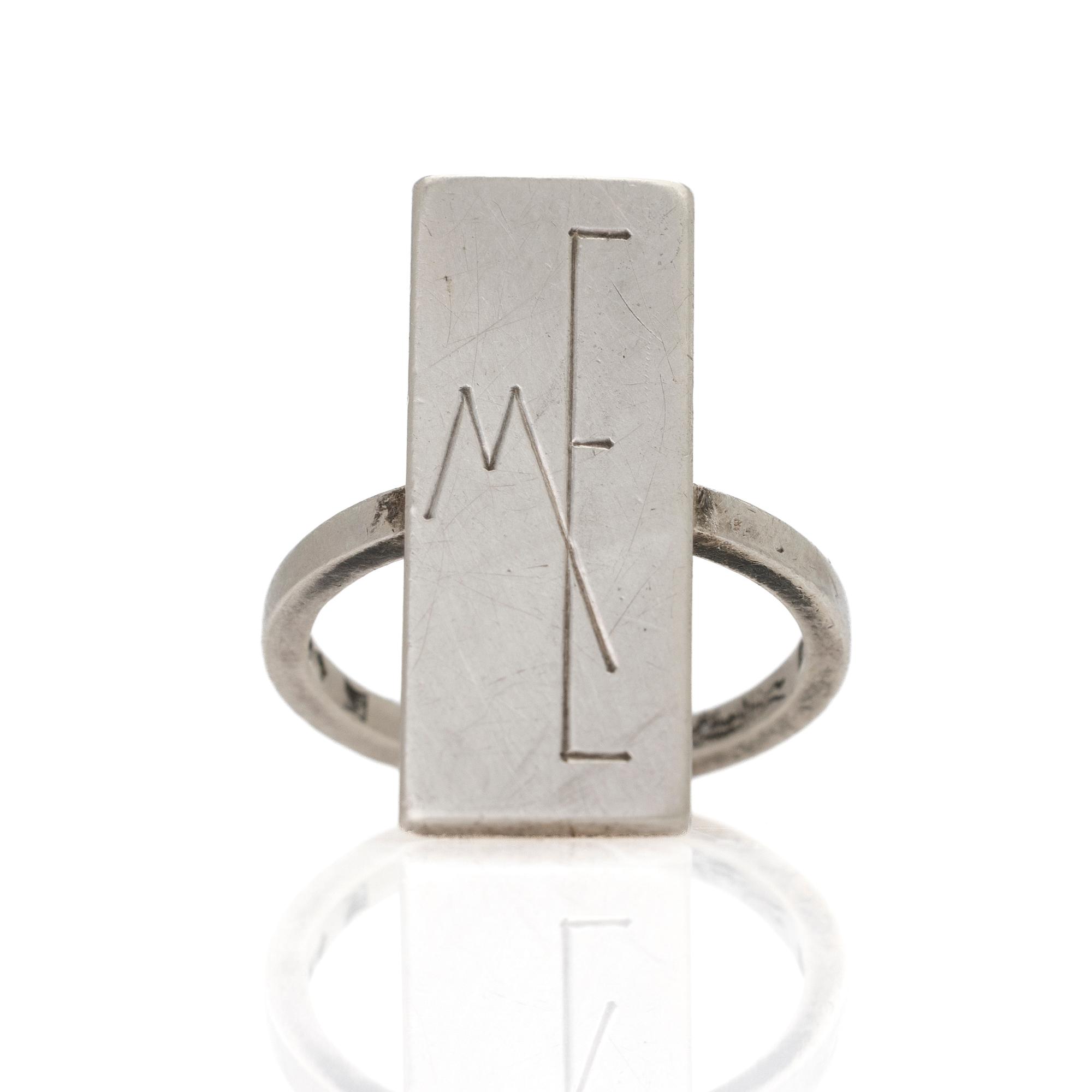 Wiwen Nilsson, ring, sterling silver, Lund.