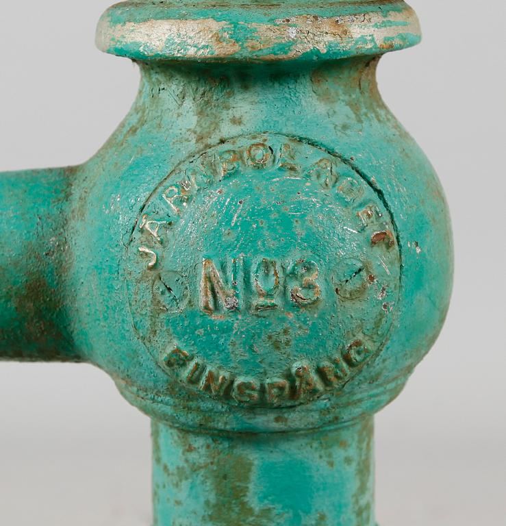 HANDPUMP, järn, Norrahammars Bruk, 1900-talets första hälft.