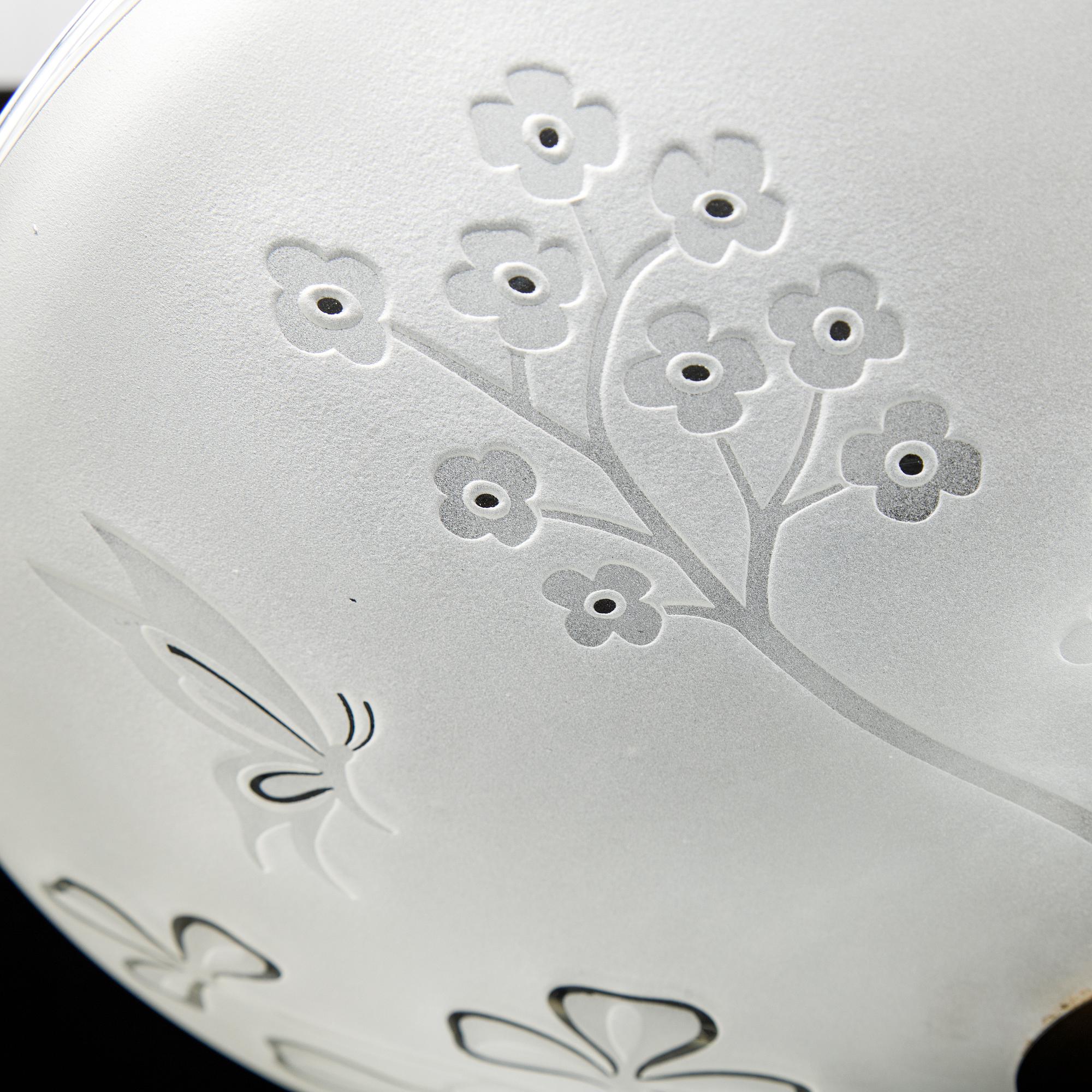 Birger Ekman, taklampa, Swedish Modern, Glössner, 1940-tal.