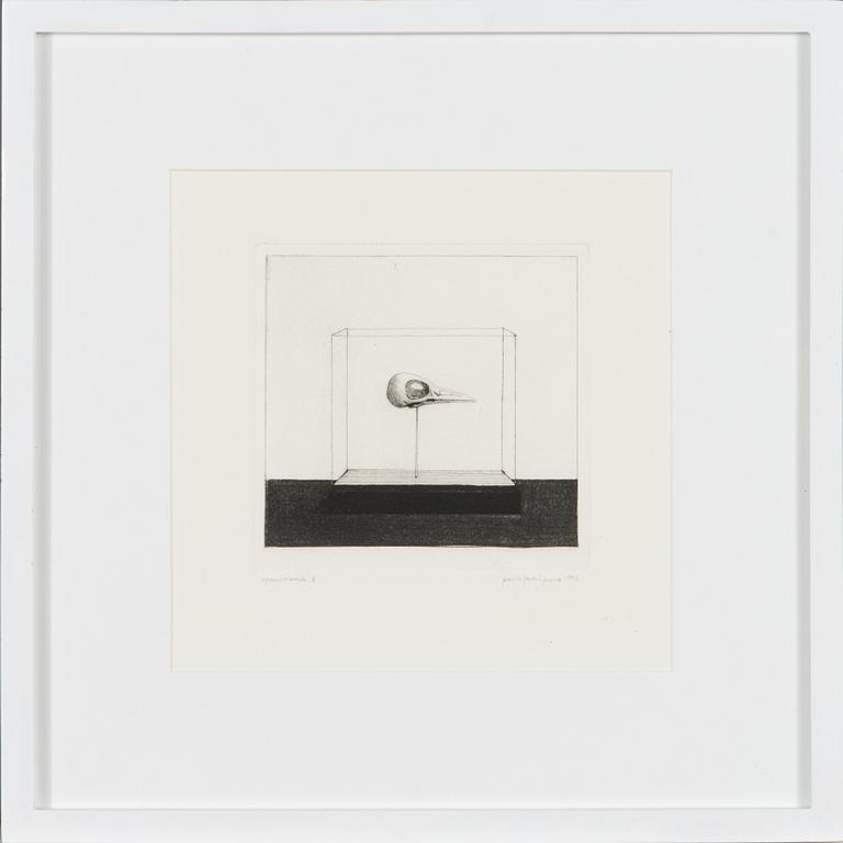 Pentti Kaskipuro, dry point etching, signed and dated 1973, marked epreuve d'artiste V.