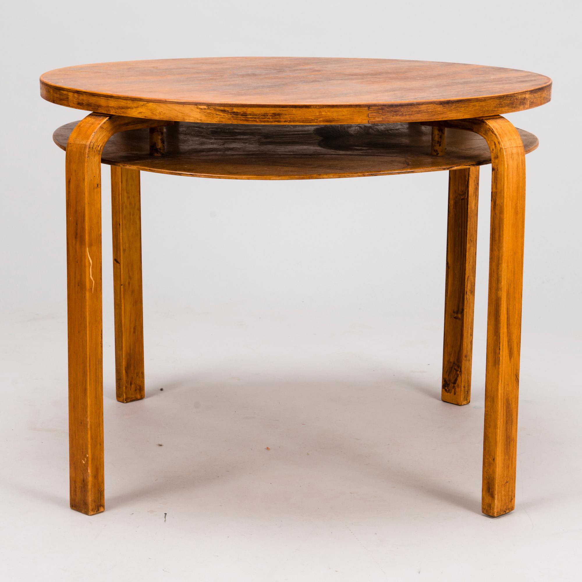 ALVAR AALTO, a late 1940s, 'A72' table for O.Y. Huonekalu-ja Rakennustyötehdas A.B. Finland.
