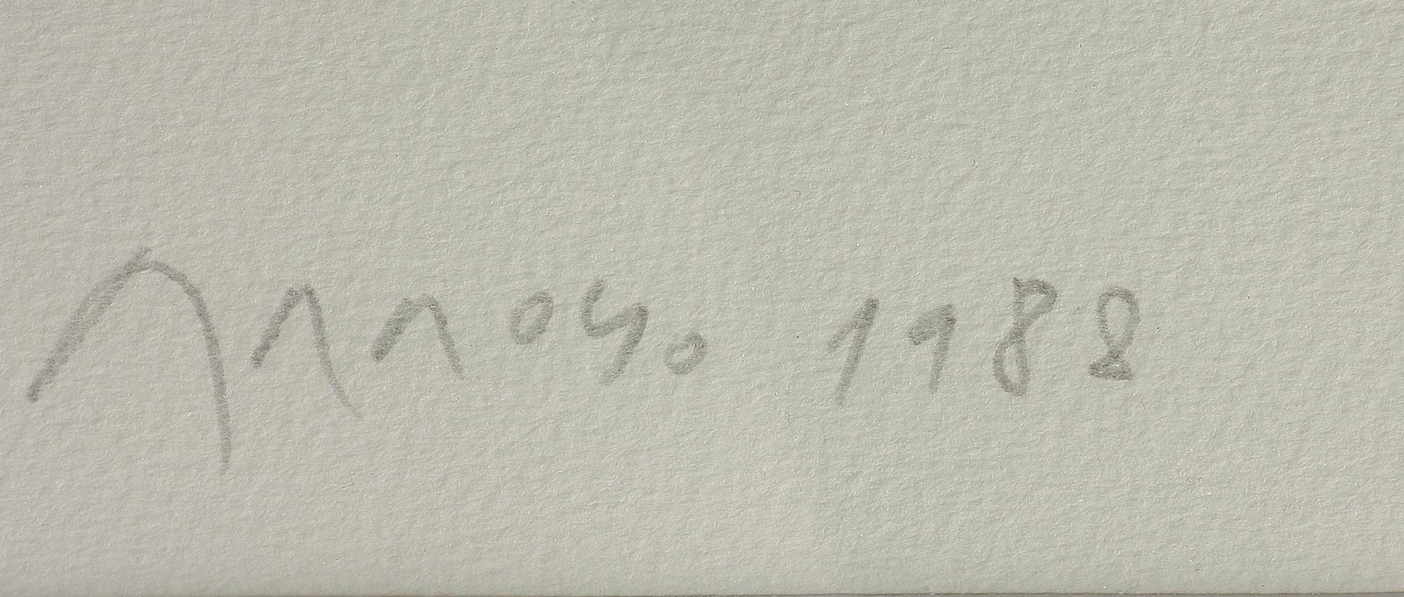 EDUARDO ARROYO, färgetsning, sign o dat 1988.