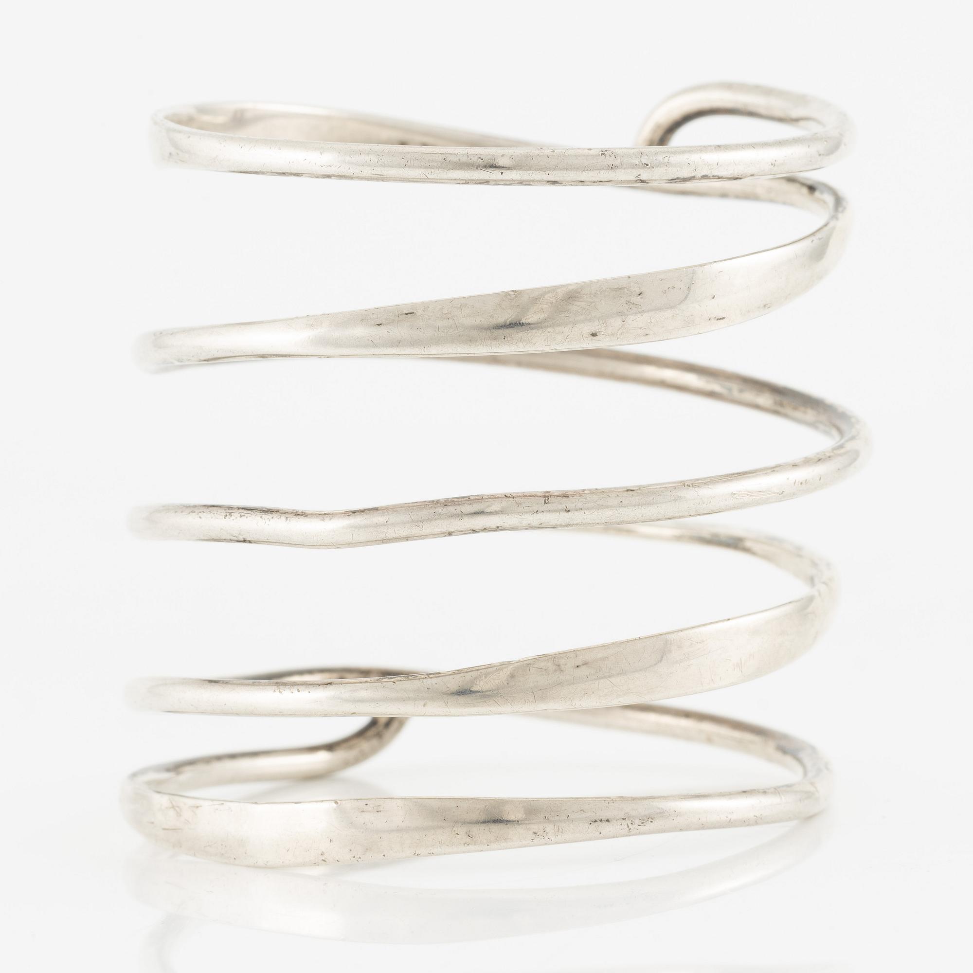 Bent Knudsen, armring, silver, Denmark.