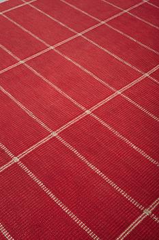 A CARPET, flat weave, ca 234,5 x 170,5 cm, signed NKT (Nordiska Kompaniets Textilkammare).