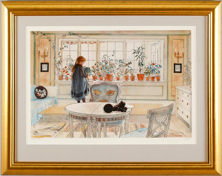 CARL LARSSON, efter, färglitografi, 545/790.