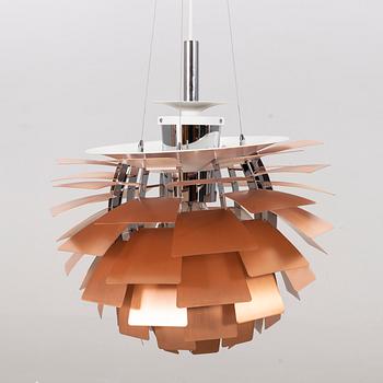 A Poul Henningsen copper ceiling lamp 'PH-Kotte /PH Artichoke 48' for Louis Poulsen, Denmark.