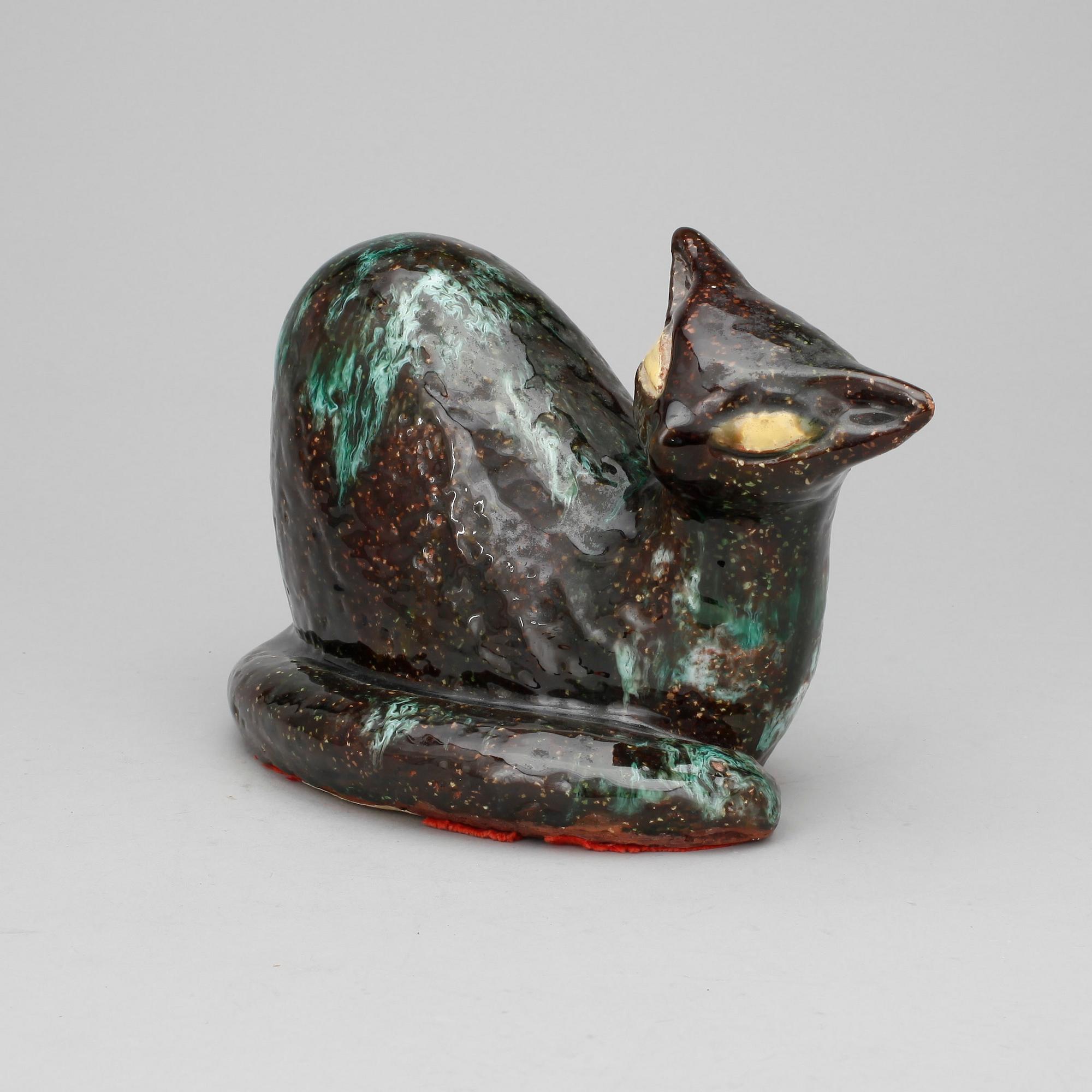 FIGURIN, lergods, Taisto Kaasinen, Upsala Ekeby, signerad .