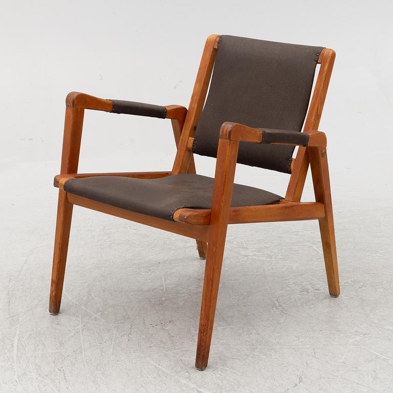 Axel Larsson, fåtölj,  modell 244, Svenska Möbelfabrikerna Bodafors, 1940-50-tal.