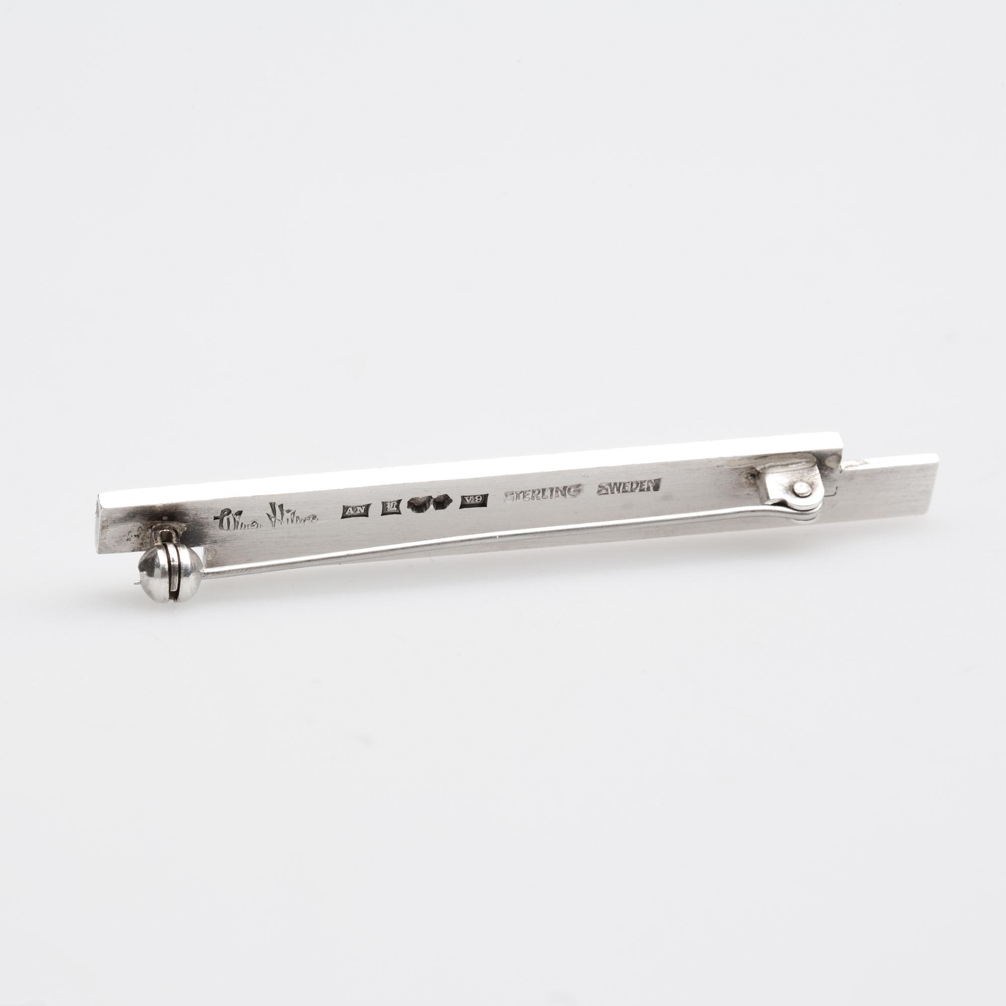BROSCH, Wiwen Nilsson, Lund, 1971. Stelingsilver.