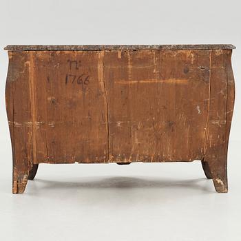 A Swedish Royal Rococo 1760's commode by Lars Nordin, master in Stockholm 1743-1773 (not signed).