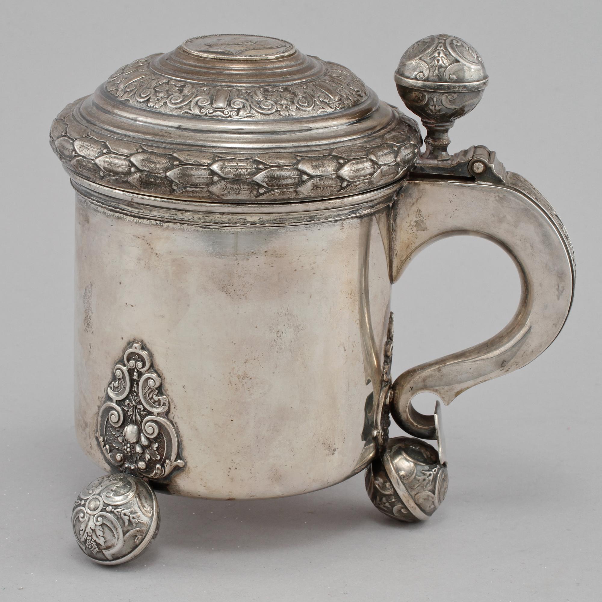 STOP, silver, Carl Gustaf Hallberg, Stockholm, 1943. Vikt 580 g.