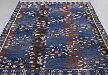 Barbro Nilsson, A CARPET, "Snäckorna", flat weave, ca 278 x 191,5-194 cm, signed AB MMF BN.