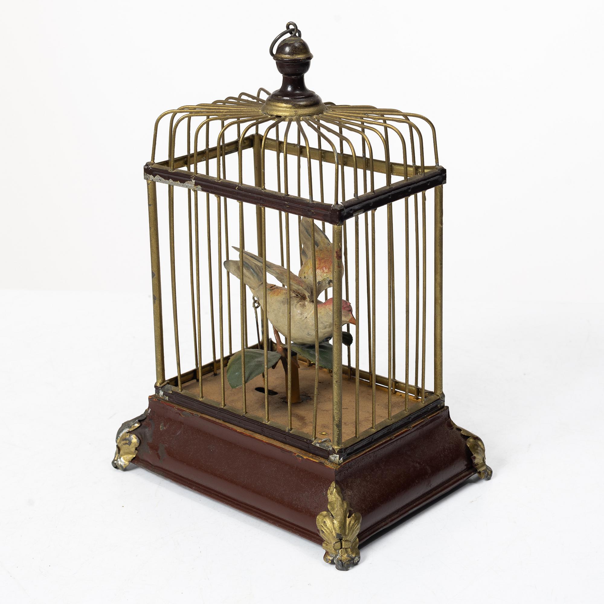 Birdcage-form musical box, late 19th century.
