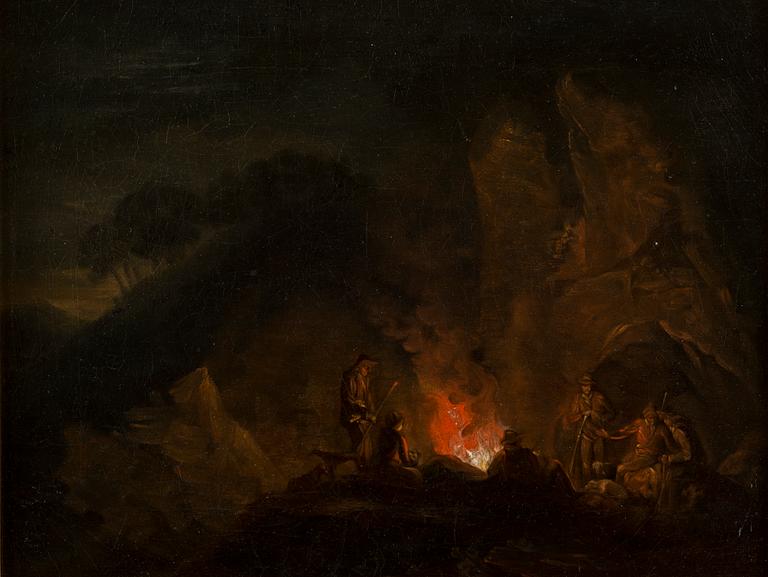ALEXANDER LAURÉUS, BY THE CAMPFIRE.