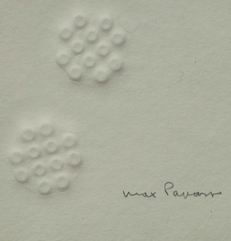 MAX PAPART, karborundum etsaus nro 2/99 ja sign.