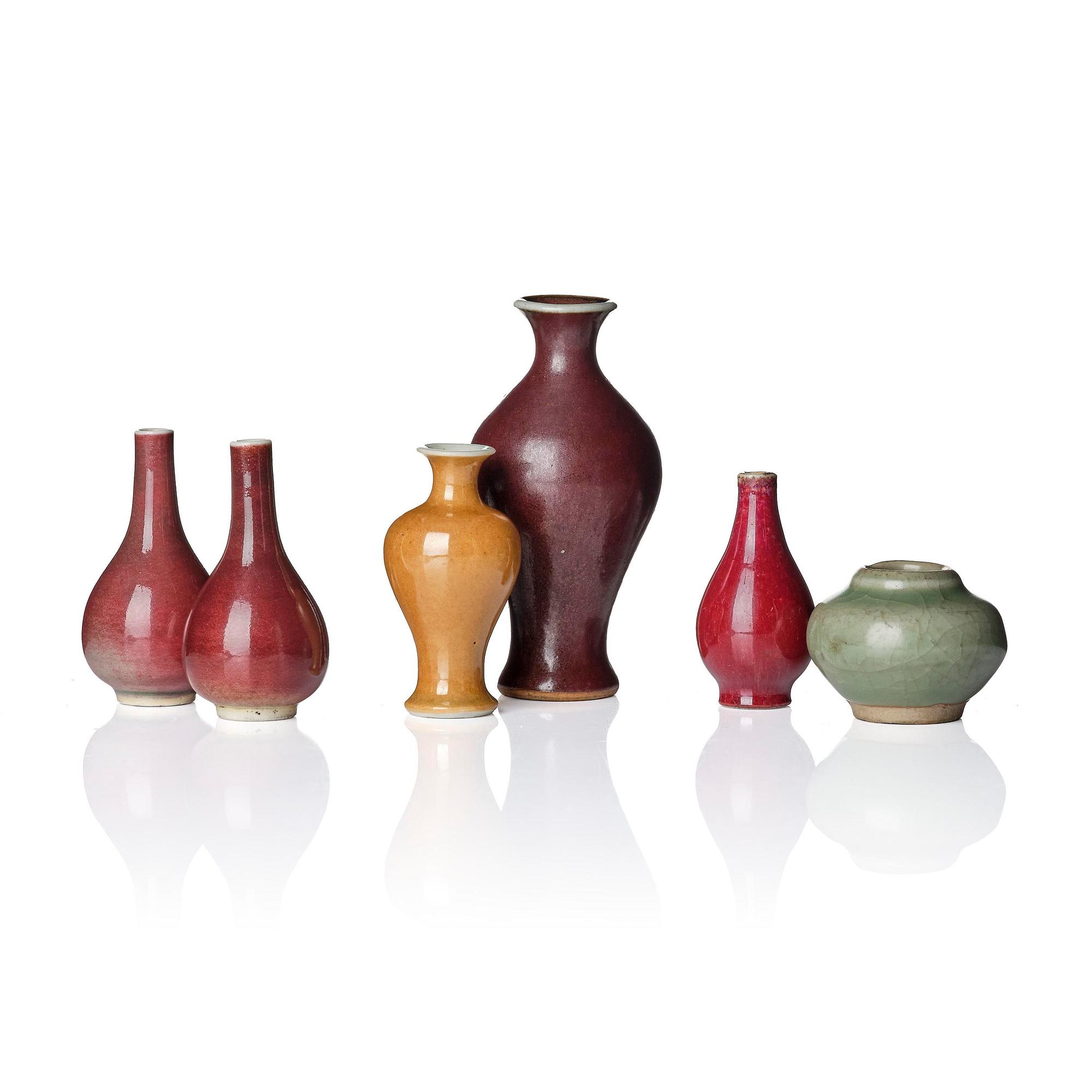 A group of monochrome miniatures, Qing dynasty, 18/19th century.