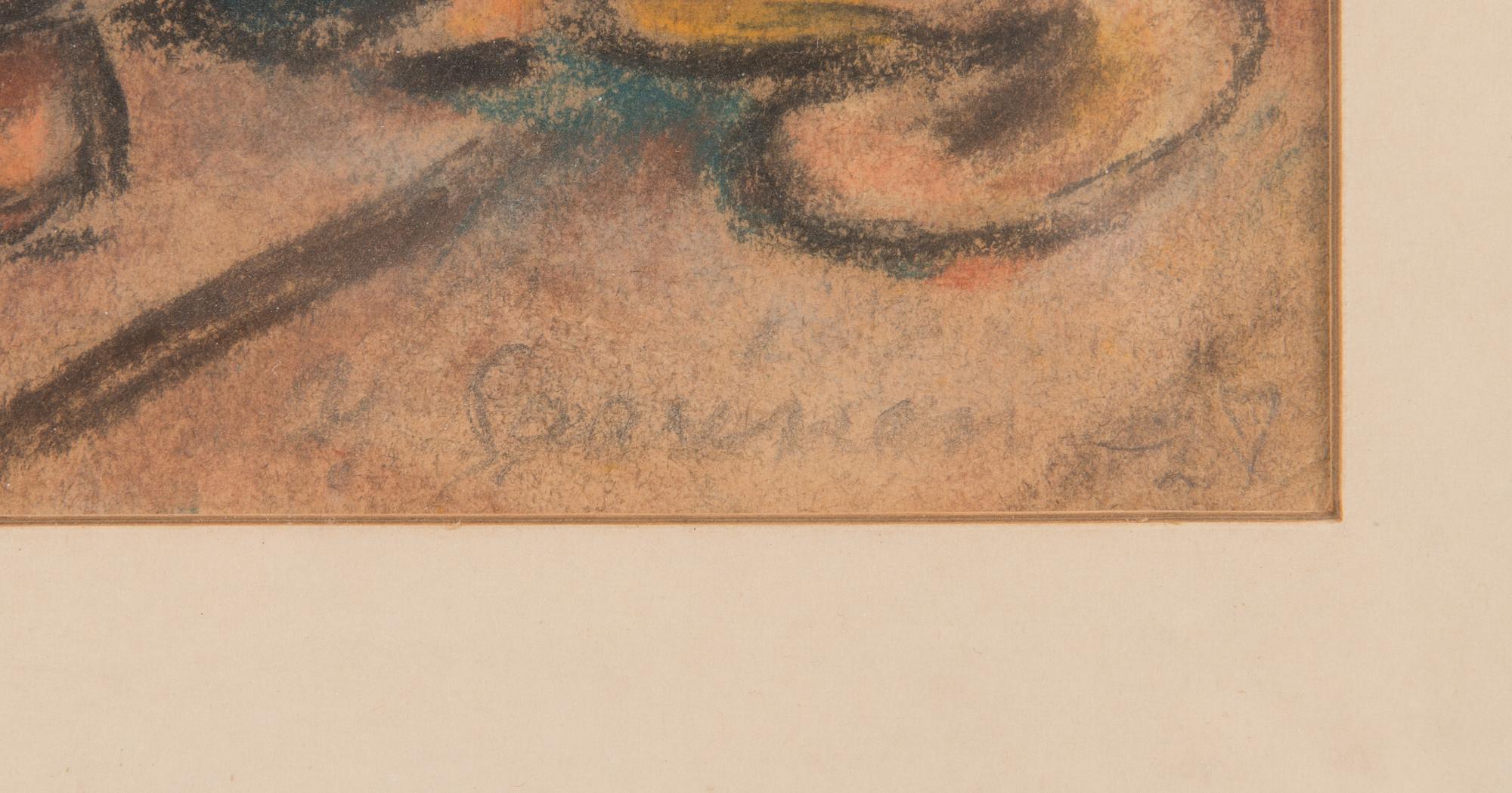 Yrjö Saarinen, pastel, signed and dated -27.