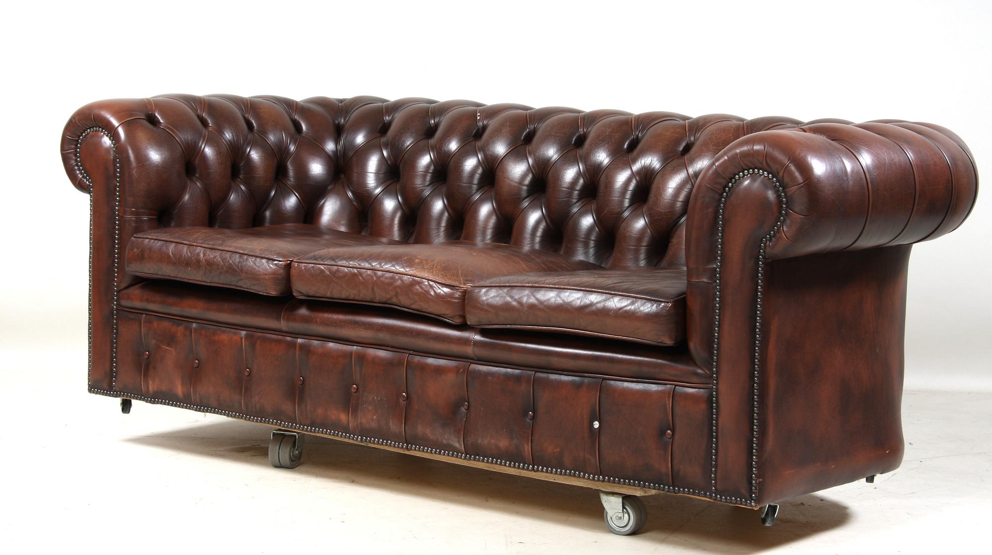 SOFFA, chesterfield, 1900-tal.