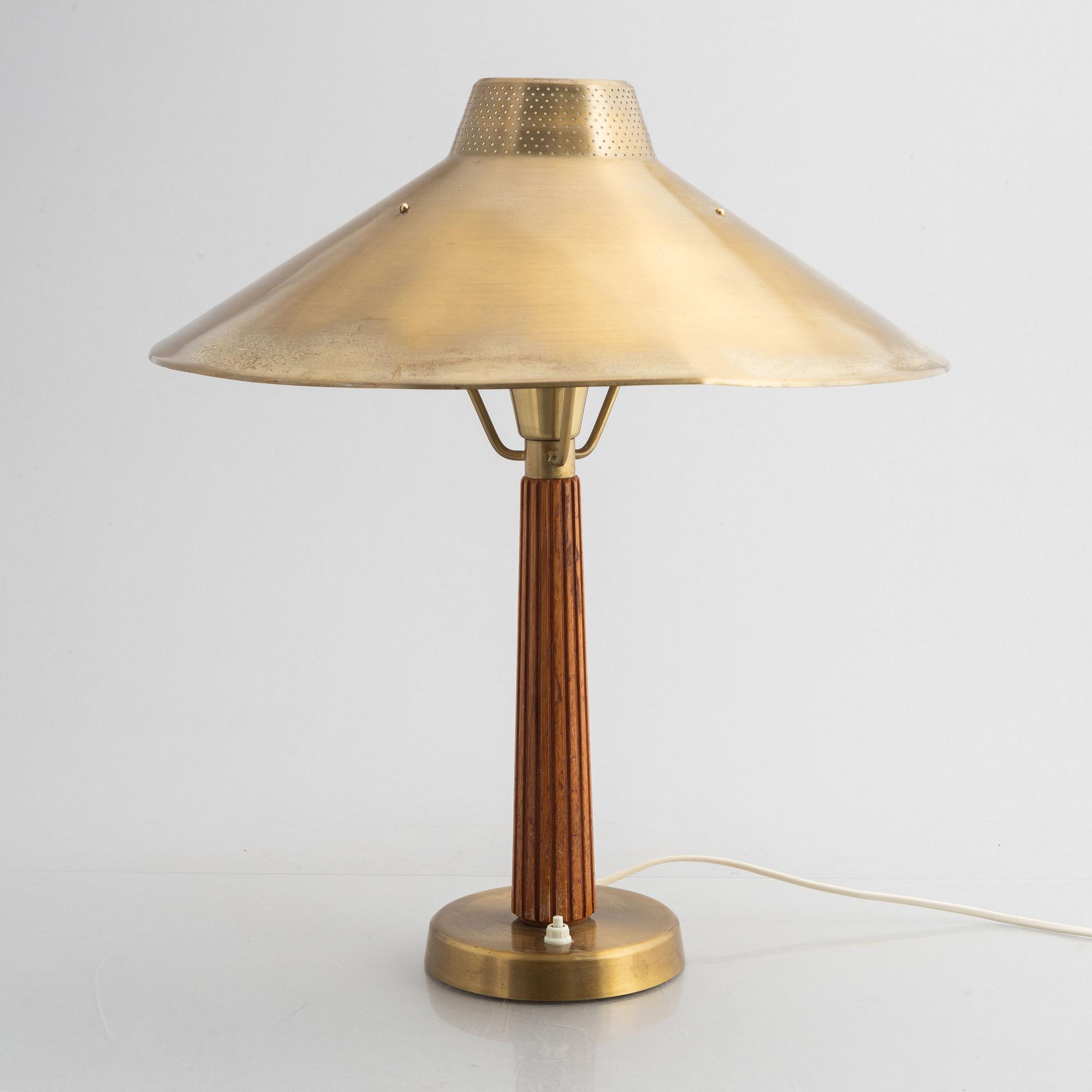 Hans Bergström, bordslampa, modell "716", ateljé Lyktan, 1940/50-tal.
