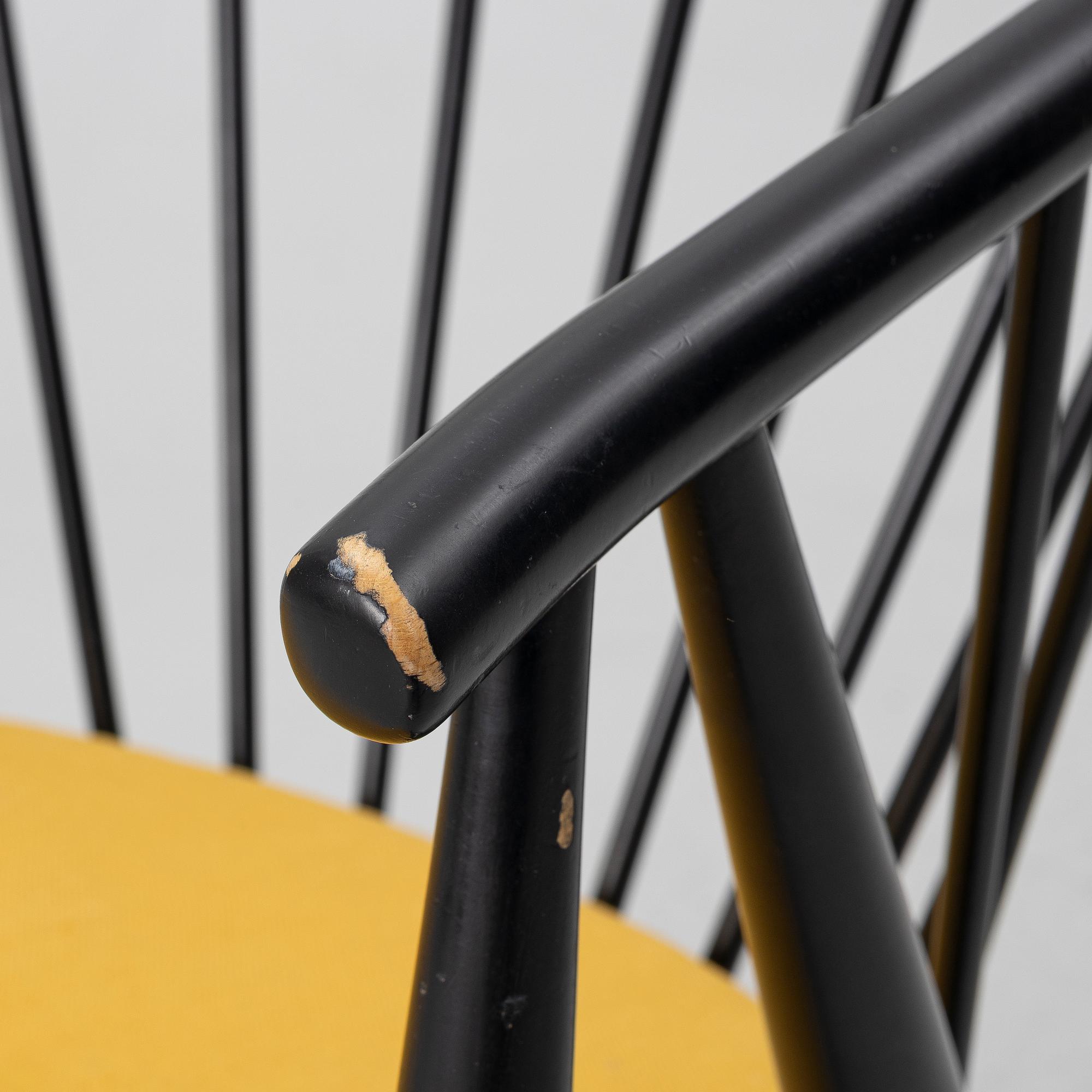 Sonna Rosén, armchair/"Solfjädern" 1950s/60s AB Nässjö Stolfabrik.