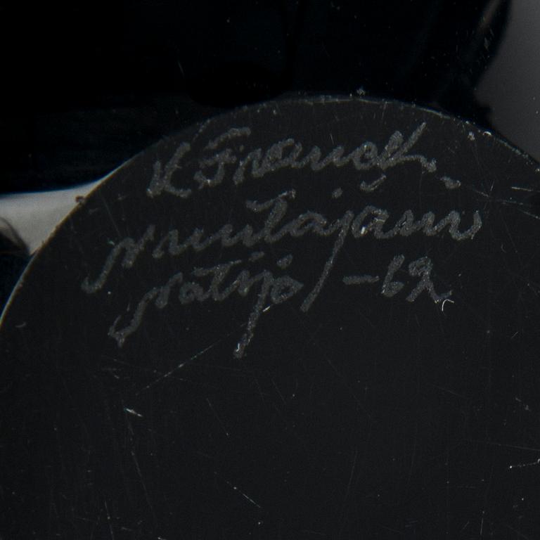 KAJ FRANCK, SKÅL, "Kanot 233" signerad Nuutajärvi, Notsjö, SKÅL, "Kastanj KF 211" signerad  Nuutajärvi, Notsjö -62.