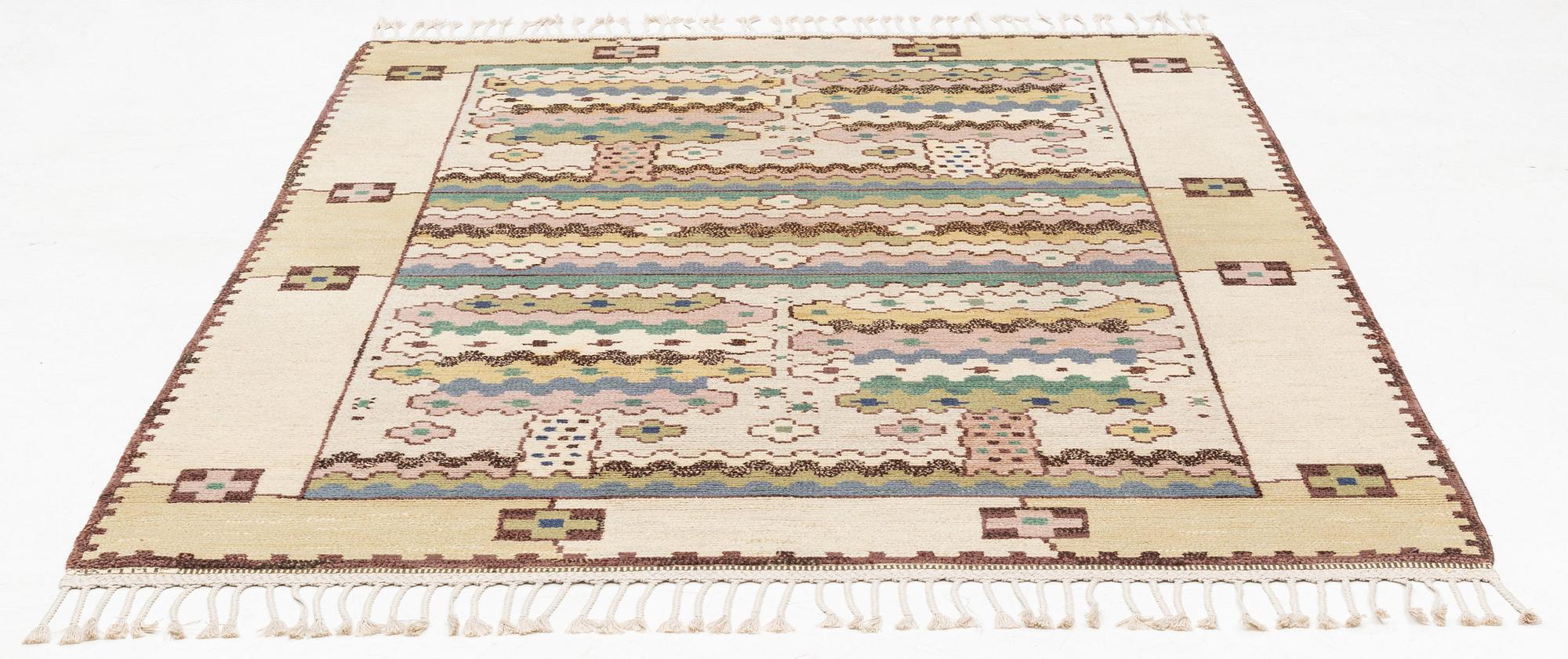 Märta Måås-Fjetterström, Matta, "Lunden", flossa, ca 258 x 176 cm, signerad AB MMF.