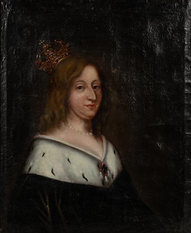 David Beck, after, "Dropping Christina" (1626-1689), 18th century.