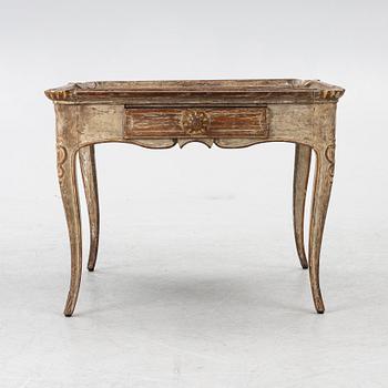 A Rococo table, 18th century.