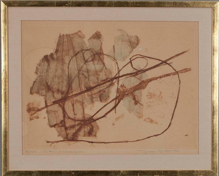 TUULIKKI PIETILÄ, färglitografi, sign. och dat. 1966.