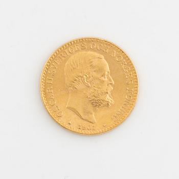 Oscar II, guldmynt, 10 kronor, 1901.