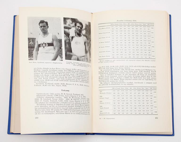 BÖCKER, 3 st "Olympiaden", Erik Bergvall.