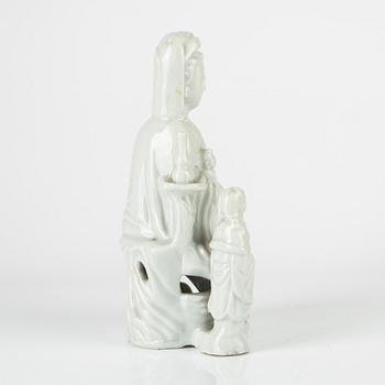 A blanc de chine figure, Qing dynasty, 19th century.