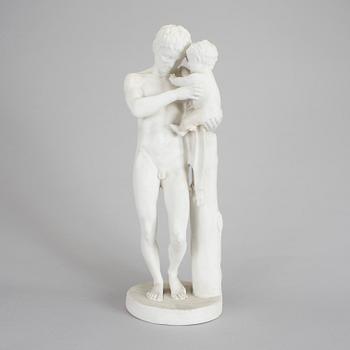 SKULPTUR, parian, F. Kiellberg, stämpelsignerad och daterad 1869, tillverkad mellan 1870-1907.