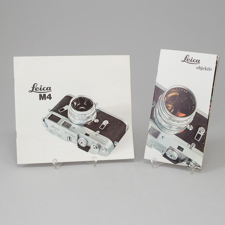 A chrome body Leica M4 no 1208039 from Wetzlar 1968. With Summilux 1:1.4/50.