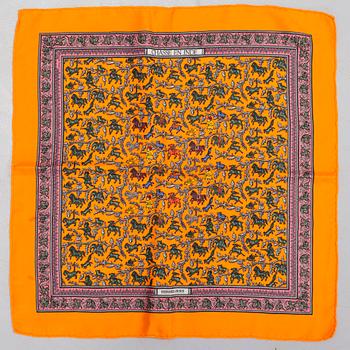 HERMÉS, SCARVES, 2, "Chasse en Inde" & "Pani la shar pawnee".