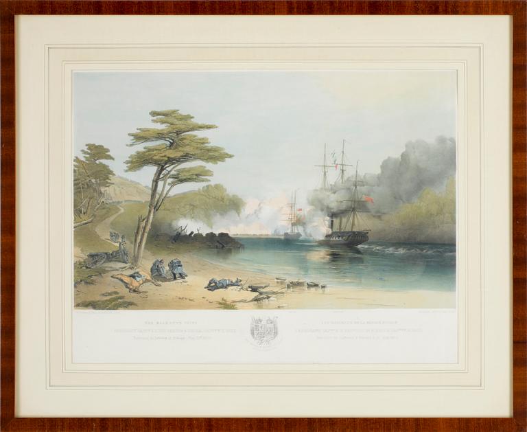 OSWALD WALTER BRIERLY, färglitografi, troligen 1800-tal.